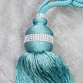 Dekoracyjny sznur do zasłon TRACY upinacz z chwostem i drobnymi kryształkami