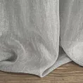 Dekoracja okienna szara z błyszczącą nicią 140x250 cm przelotka - FELICIA