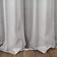 Zasłona jasnoszara w stylu glamour 140x250 cm przelotka - AMIRA