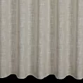 Tkanina zasłonowa z dodatkiem lnu o melanżowym wzorze zakończona obciążnikiem