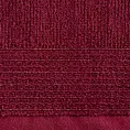 Ręcznik kąpielowy 70x140 cm bawełniany kolor bordowy zdobiony błyszczącą bordiurą 500 g/m2 LARI