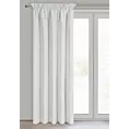 Zasłona srebrna 100% zaciemniająca z tkaniny typu - BLACKOUT 135x270 cm taśma - SUZAN