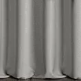 Zasłona szyta na taśmie 5 cm szara o naturalnym charakterze, z widocznym, ozdobnym splotem