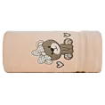Ręcznik kąpielowy dziecięcy 50x90 cm bawełniany kolor jasnopomarańczowy z haftem misia 450 g/m2 BABY 65