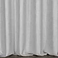 Zasłona szyta na taśmie 5 cm jasnosrebrno srebrzysta z tkaniny o luźnym splocie, z połyskliwym nadrukiem w stylu glamour Italissima Eva Minge