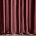 Zasłona szyta na flexach bordowa z miękkiej półmatowej tkaniny welwetowej