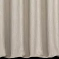 Zasłona szyta na taśmie 5 cm beżowa z tkaniny o wyraźnym splocie z efektem melanżu