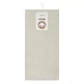 Komplet ściereczek kuchennych 2szt 50x70 cm bawełniany kolor beżowy zdobionych w pasy 200 g/m2 KARIN