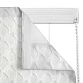 Roleta rzymska JEROME naturalna z tkaniny o symetrycznym wzorze 3D i lekkim połyskiem