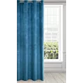 Zasłona granatowa z matowego welwetu 140x250 cm przelotka - MILO