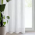 Firana biała o strukturze deszczyku 140x250 cm przelotka ANNA