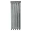 Zasłona szara z tkaniny welurowej 420x280 cm tunel Dora