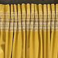 Zasłona musztardowa z miękkiego welwetu 140x250 cm taśma - SUZANA