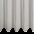 Firana szyta na taśmie 5 cm naturalna z delikatnej w dotyku, gęsto tkanej, matowej krepy, wykończona obciążnikiem