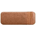 Ręcznik kąpielowy 70x140 cm bawełniany kolor ceglasty z welwetową bordiurą 500 g/m2 DAMLA
