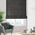 Roleta rzymska grafitowa z miękkiej w dotyku tkaniny szenilowej