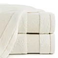 Ręcznik do rąk 30x50 cm bawełniany kolor kremowy z ozdobną bordiurą 500 g/m2 NESSY