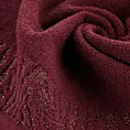 Ręcznik kąpielowy 70x140 cm bawełniany kolor bordowy z ozdobną błyszczącą bordiurą 500 g/m2 MARGO