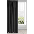 Zasłona czarna zaciemniająca 135x270 cm taśma - ADLEY