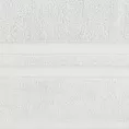Ręcznik kąpielowy 70x140 cm bawełniany kolor biały z welwetową bordiurą w pasy 500 g/m2 PORTO