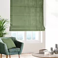 Roleta rzymska oliwkowa z miękkiej tkaniny welwetowej