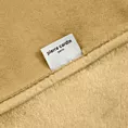Koc 220x240 cm miodowy o wysokiej gramaturze z haftowanym logo CLARA Pierre Cardin