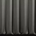 Zasłona szyta na flexach ciemnoszara z tkaniny o naturalnym splocie z efektem melanżu