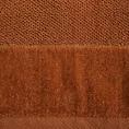 Ręcznik kąpielowy 70x140 cm bawełniany kolor ceglasty z welwetową bordiurą 550 g/m2  ARIA