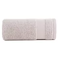 Ręcznik kąpielowy 50x90 cm bawełniany kolor pudrowy róż z ozdobną bordiurą 500 g/m2 NESSY