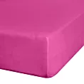 Prześcieradło jersey z gumką 180x200 cm z bawełny kolor amarantowy 140 g/m2 ADELA