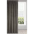 Zasłona grafitowa z ekskluzywnego aksamitnego welwetu 290 g/m2 140x270 cm taśma - VILLA