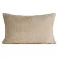 Poszewka na poduszkę 30x50 cm jasnobeżowa z miękkiej futrzanej tkaniny NINA