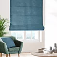 Roleta rzymska jasnoniebieska z tkaniny szenilowej z efektem melanżu