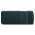 Ręcznik kąpielowy 70x140 cm bawełniany kolor ciemnozielony w pasy przetykany błyszczącą nicią 500 g/m2 APRIL