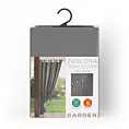 Zasłona stalowa z wodoodpornej tkaniny idealna do ogrodu i na taras 155x200 cm szelki/rzep - GARDEN