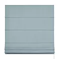 Roleta rzymska niebieska z gładkiej tkaniny typu dimout
