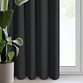 Zasłona czarna zaciemniająca 135x250 cm przelotka - ADLEY
