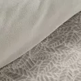 Pościel 220x200 cm z polaru kolor beżowy, kremowy z wytłaczanym wzorem FLANO