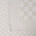 Komplet ściereczek kuchennych 2szt 50x70 cm bawełniany kolor beżowy zdobionych motywem szachownicy 200 g/m2 MAURO