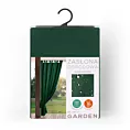 Zasłona ciemnozielona z wodoodpornej tkaniny idealna do ogrodu i na taras 155x260 cm szelki/rzep - GARDEN
