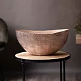 Metalowa misa PARI 1 w prążki miedziana