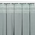 Zasłona szara z gładkiego i miękkiego welwetu 140x300 cm taśma imitująca flex - MADLEN