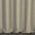 Zasłona szyta na przelotkach jasnobeżowa z tkaniny w stylu eko o naturalnym splocie
