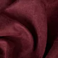Zasłona szyta na taśmie 8 cm DORA - HIT burgundowa z miękkiej tkaniny o welurowej strukturze