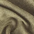 Obrus szyty oliwkowy z miękkiej w dotyku tkaniny szenilowej