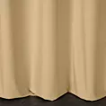 Zasłona szyta na taśmie 5 cm złoto jasnobeżowa z miękkiej półmatowej tkaniny welwetowej