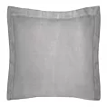 Poszewka na poduszkę 40x40 cm bawełniana stalowa z satynowym połyskiem i ozdobną kantą NOVA COLOUR