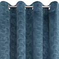 DESIGN 91 Zasłona z welwetu z geometrycznym wytłaczanym wzorem, gramatura 270 g/m2