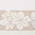 Ręcznik do rąk 30x50 cm bawełniany kolor kremowy z wytłaczaną bordiurą w kwiaty 500 g/m2 ROSE
