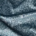 Zasłona welwetowa, granatowo, srebrna 140x270 cm taśma - CYPR - Design 91